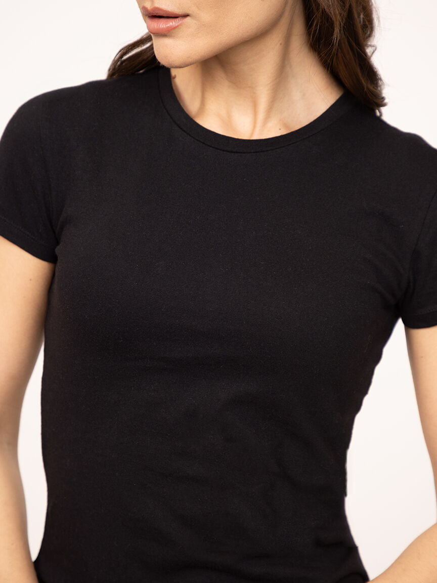 short sleeve tee black Image 4