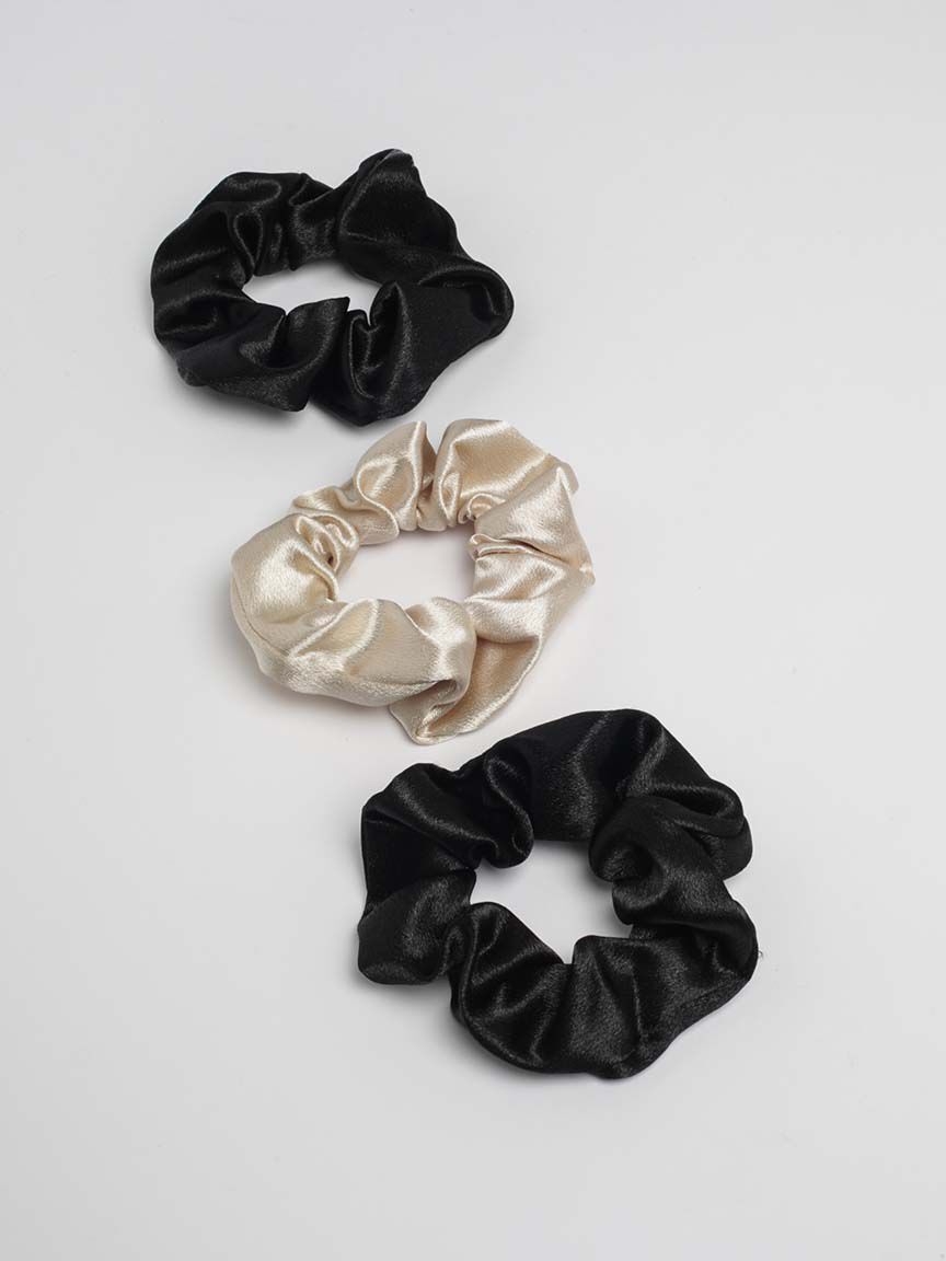 3 pack satin srunchies Image 1