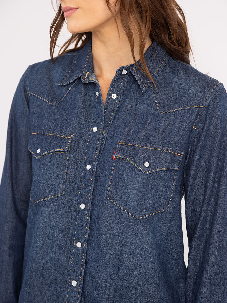 the ultimate western denim shirt