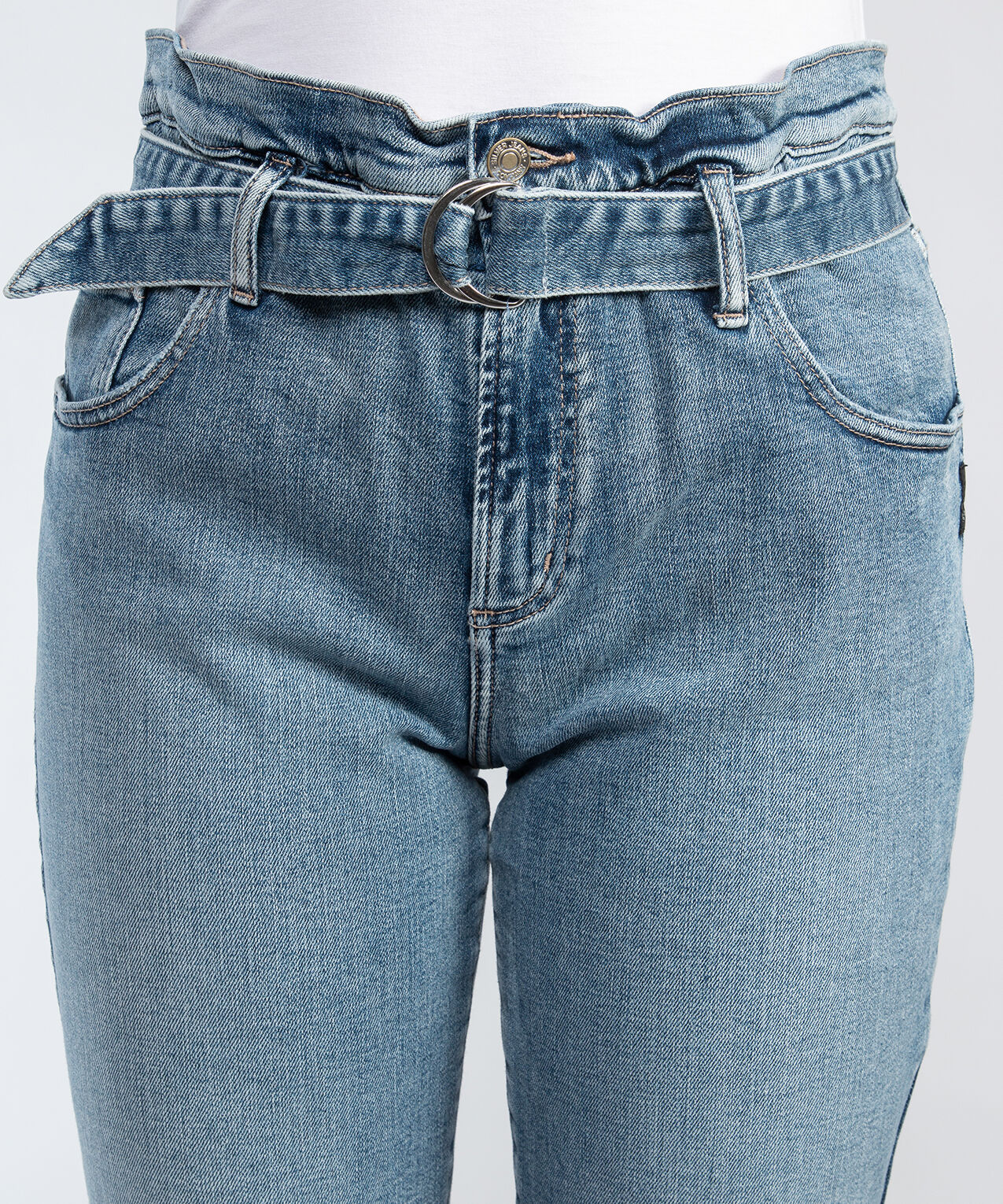 high rise paper bag crop jeans WB Image 6