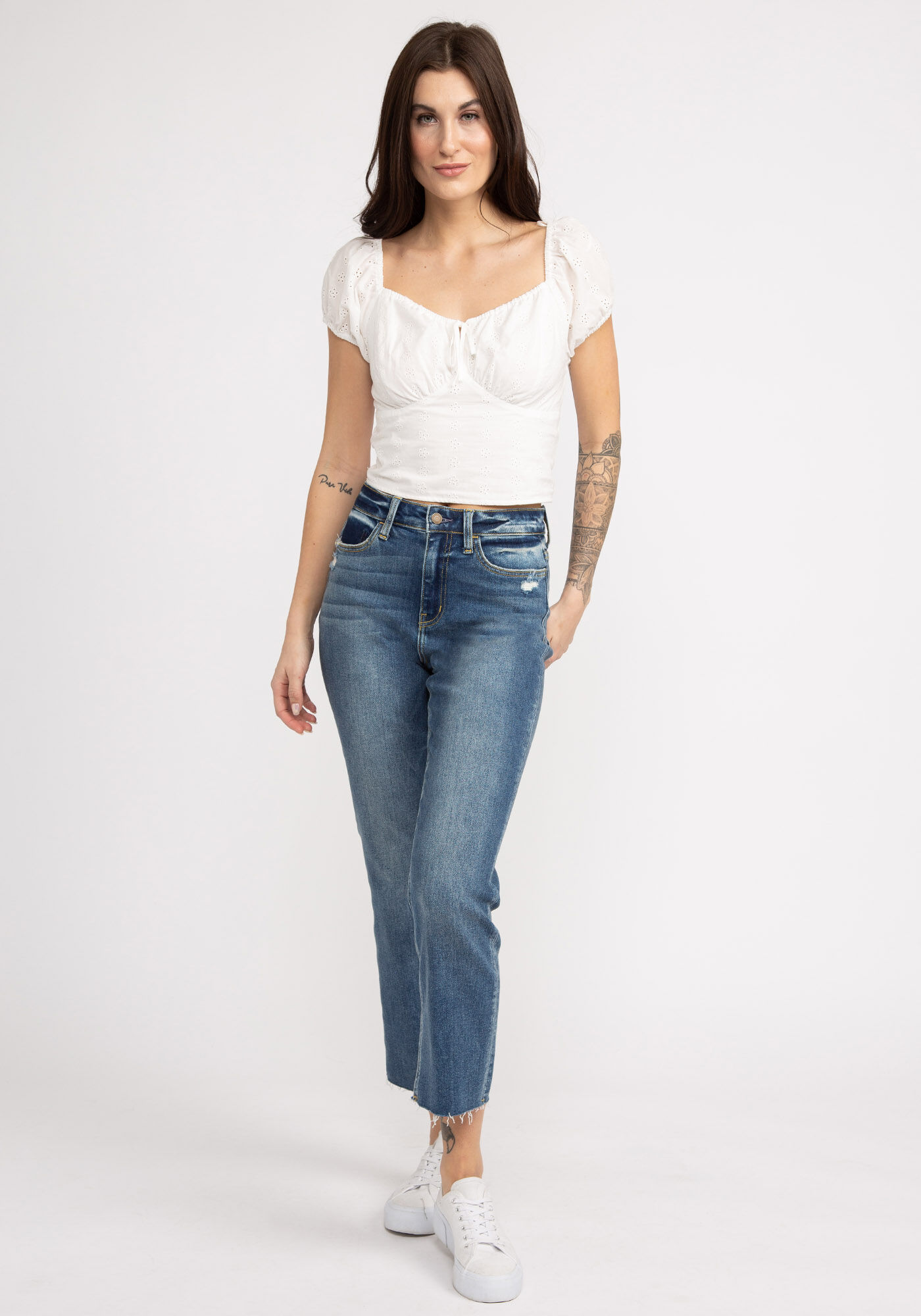 viola eyelet corset top Image 3