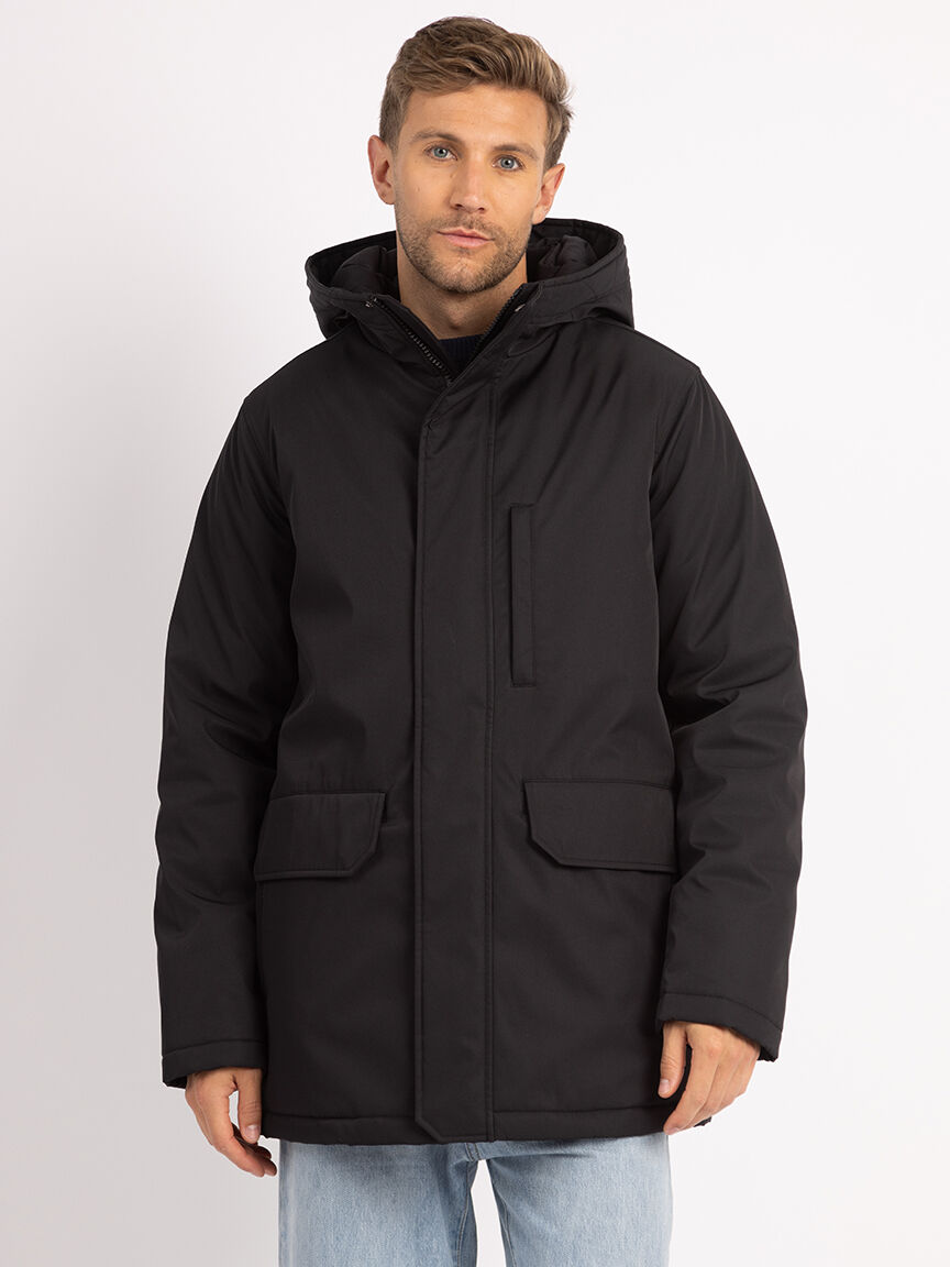 Hooded puffer jacket sale top