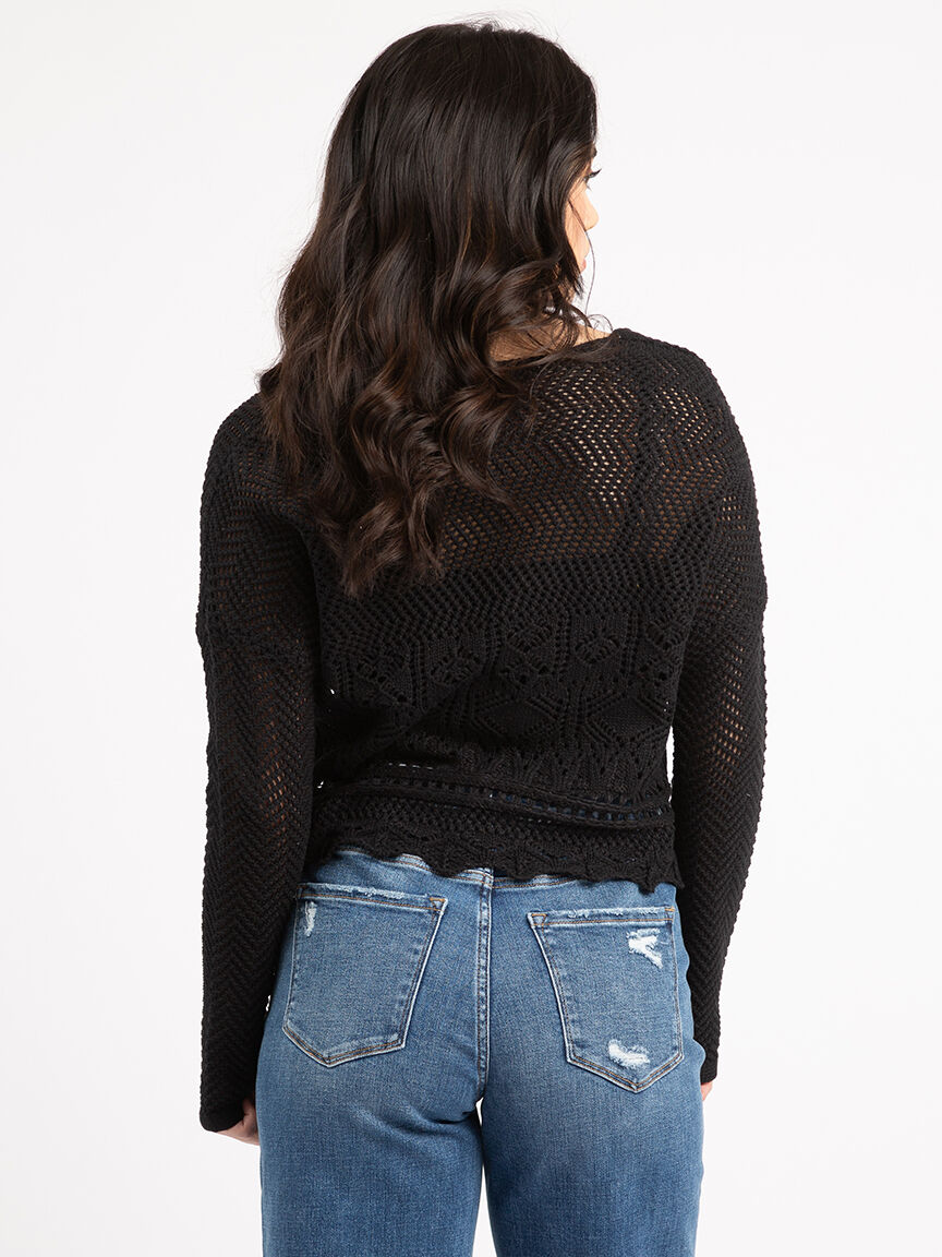 renata v-neck pointelle popover Image 5