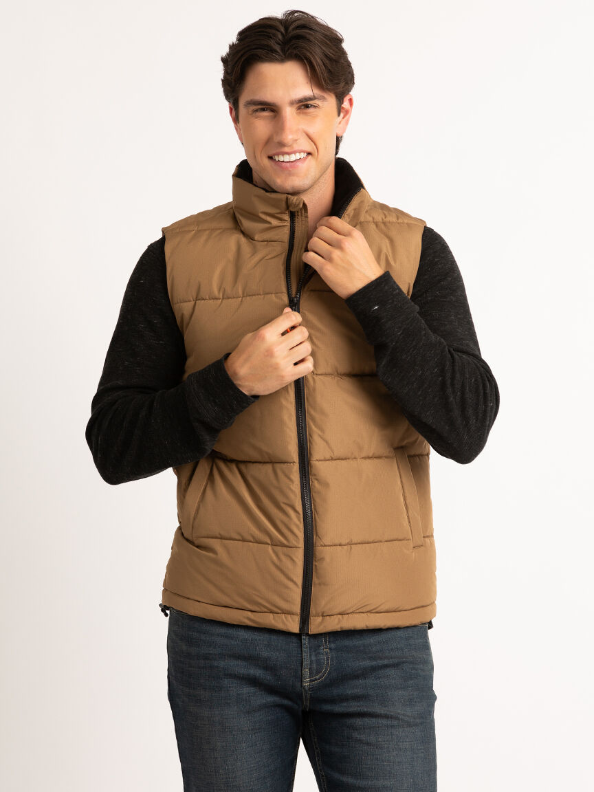 Jean top puffer vest