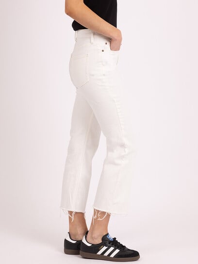 cropped flare jean ecru cropped flare jean ecru