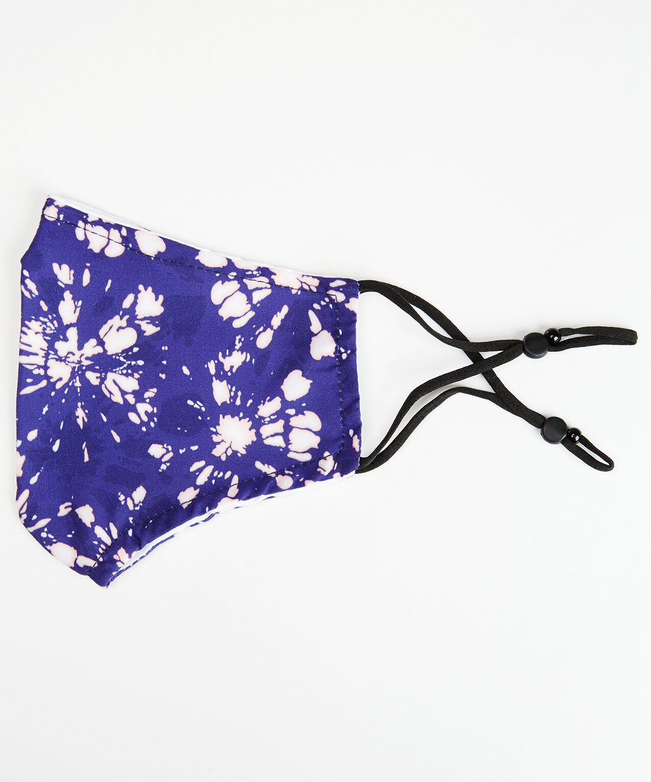 bleached tie dye face mask  Image 1