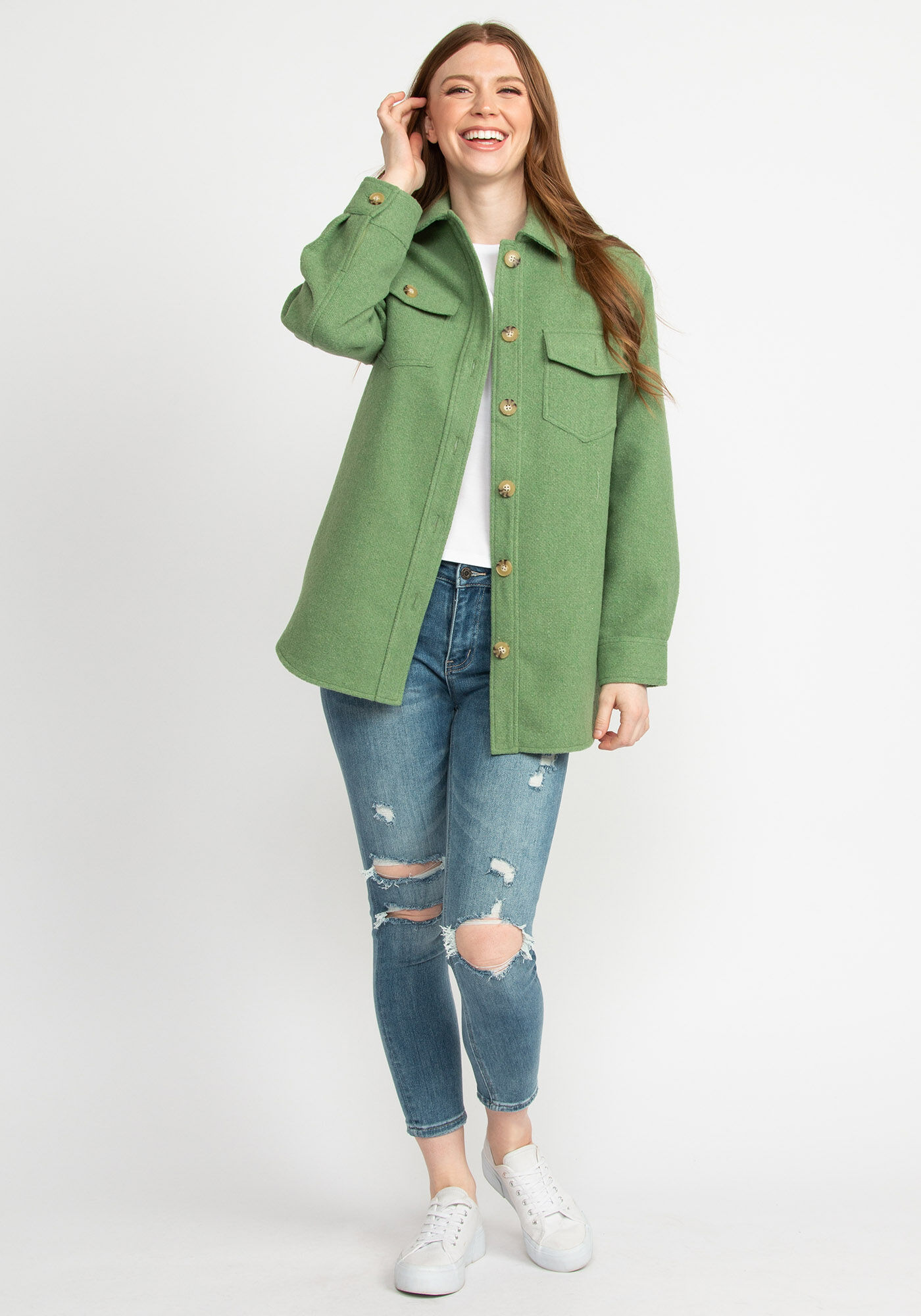 sutton spring shacket Image 3