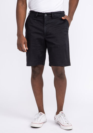 sam lived in flat front shorts, Charcoal