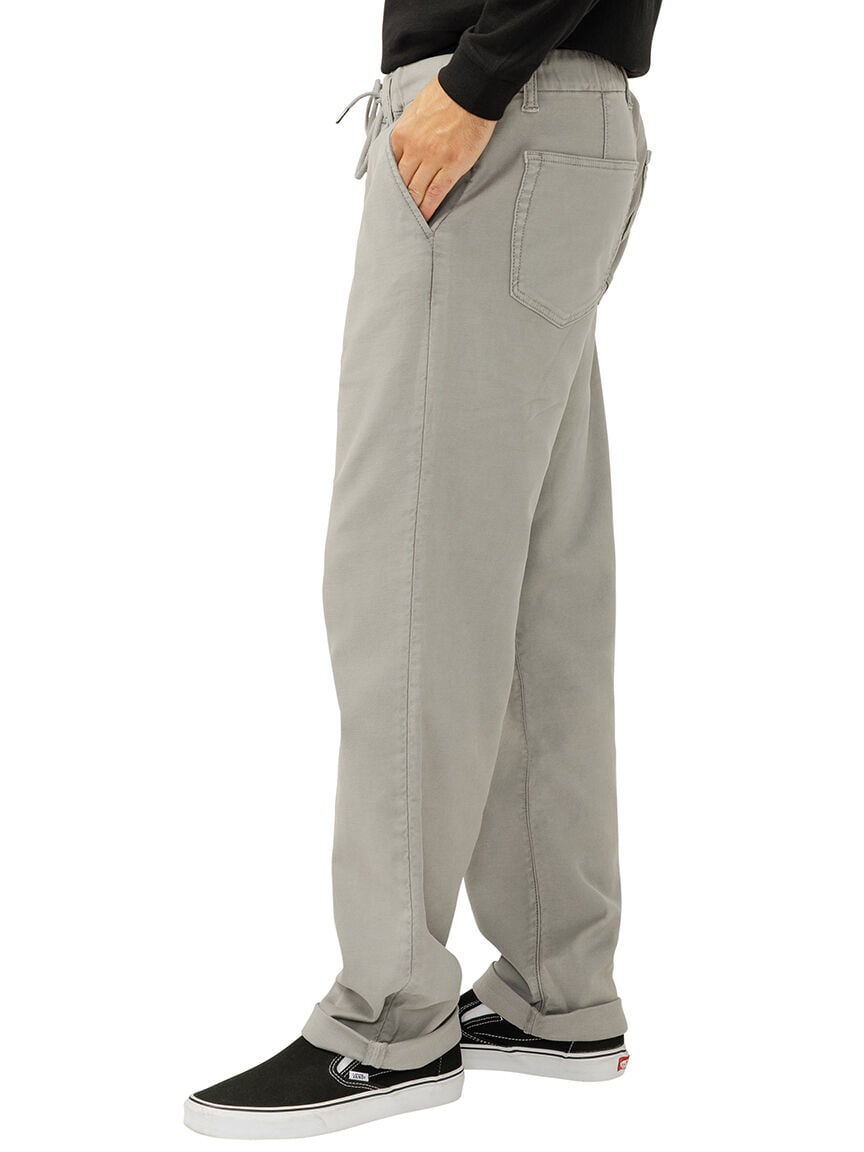 Relaxed Fit Trouser Leg Knit Flex Jeans