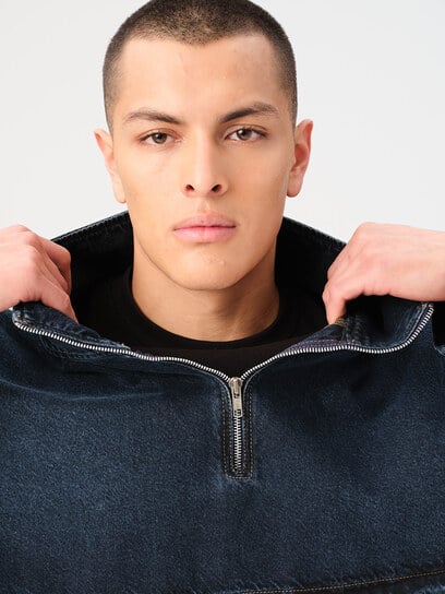 MRY denim pullover windbreaker MRY denim pullover windbreaker