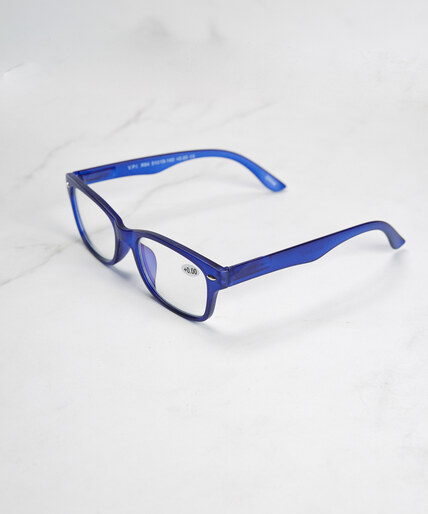 blue frame blue light protection glasses Image 1