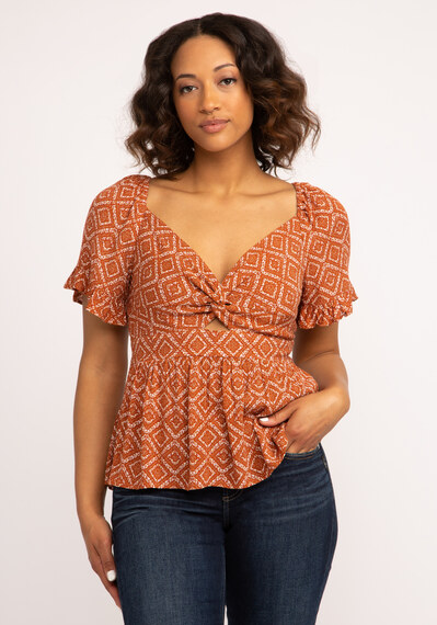 delaney twist front tee blouse Image 2