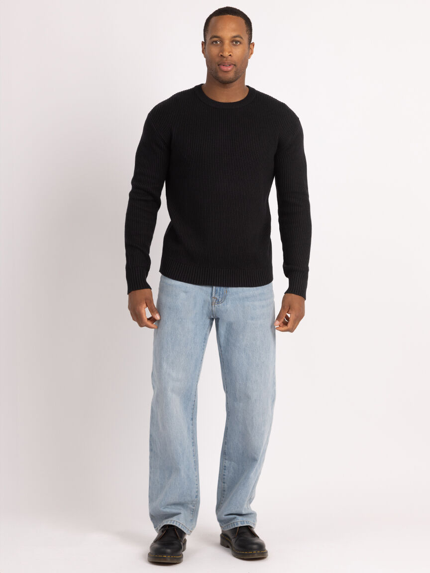 derek washed ribbed crewneck Image 5