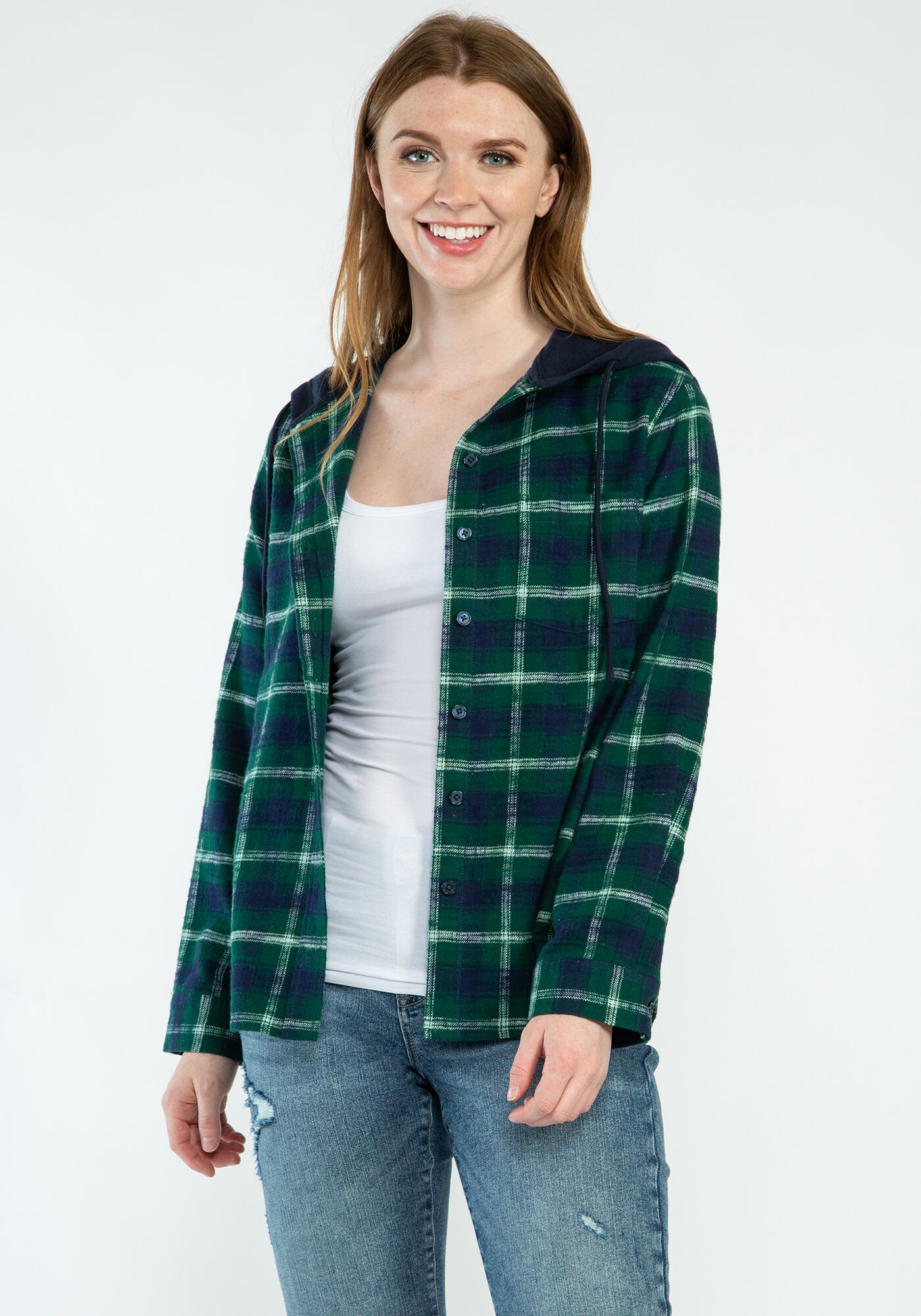 peyton hooded flannel  Image 1