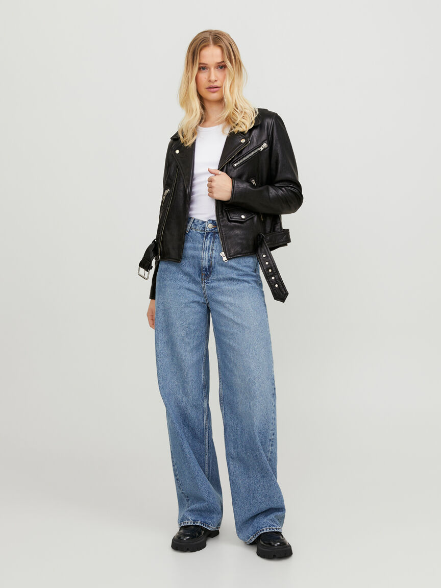 holly leather biker jacket