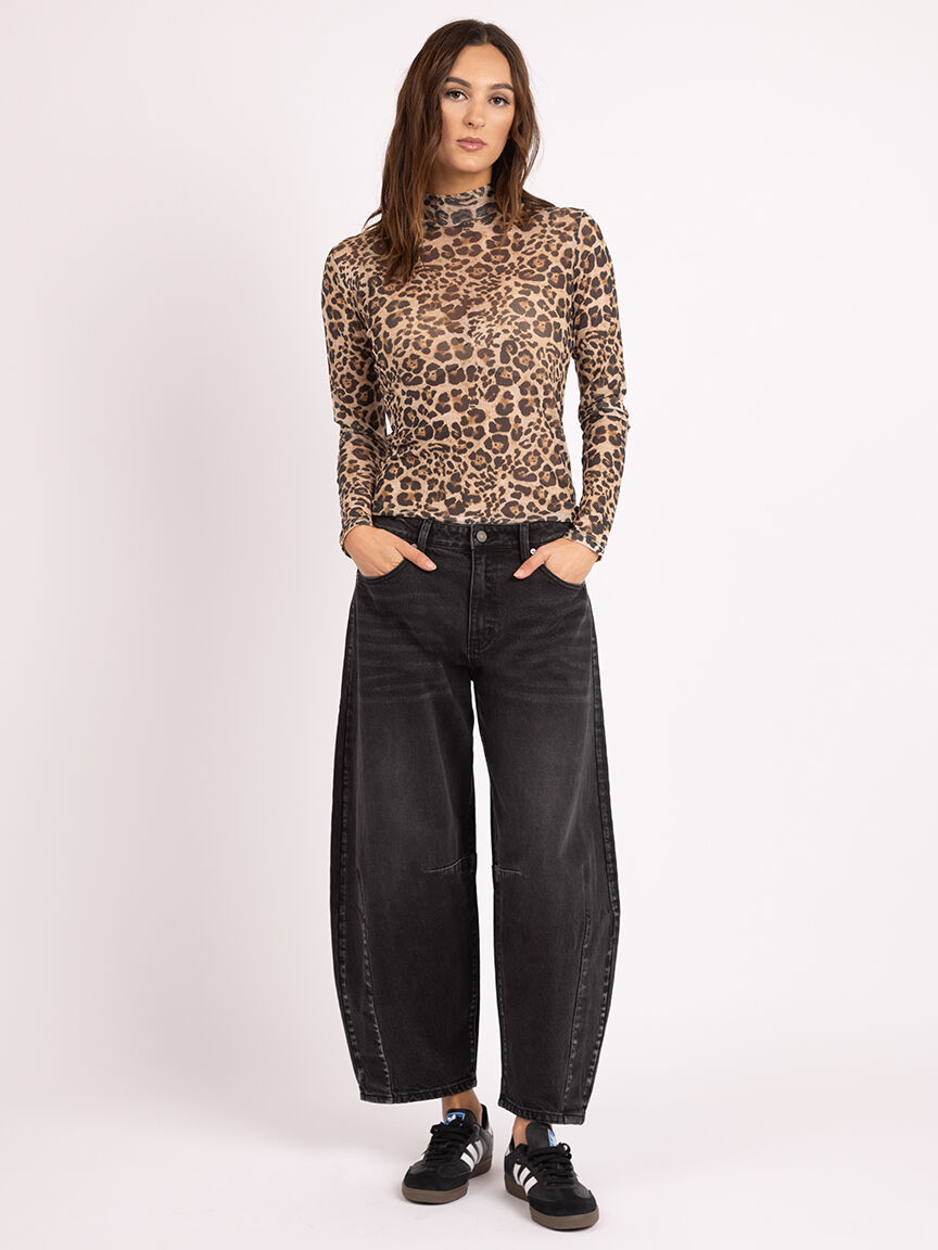 christy mock neck long sleeve top Image 5