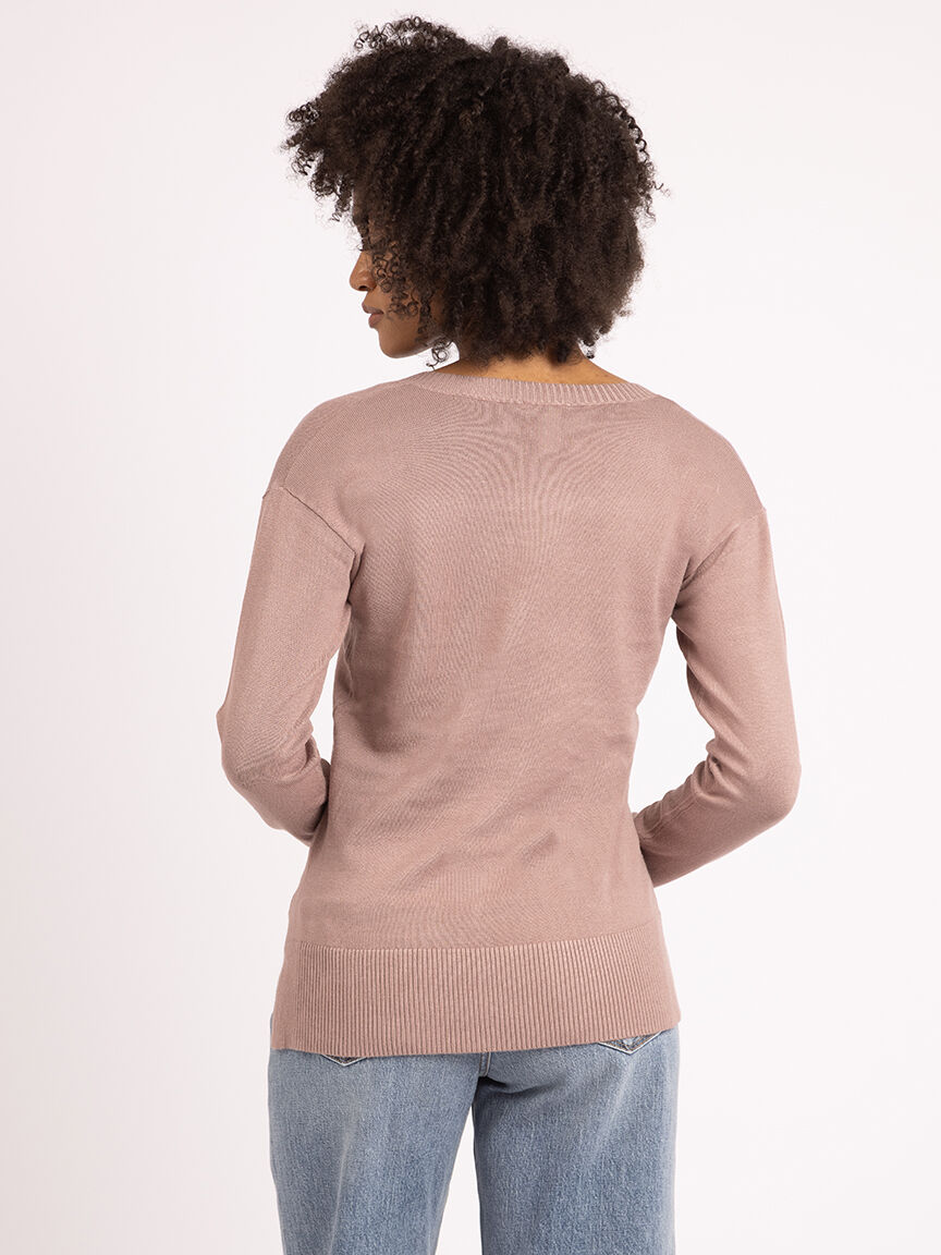 v neck sweater Image 3