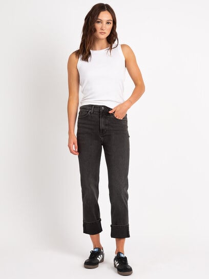 ava stovepipe jean washed black ava stovepipe jean washed black