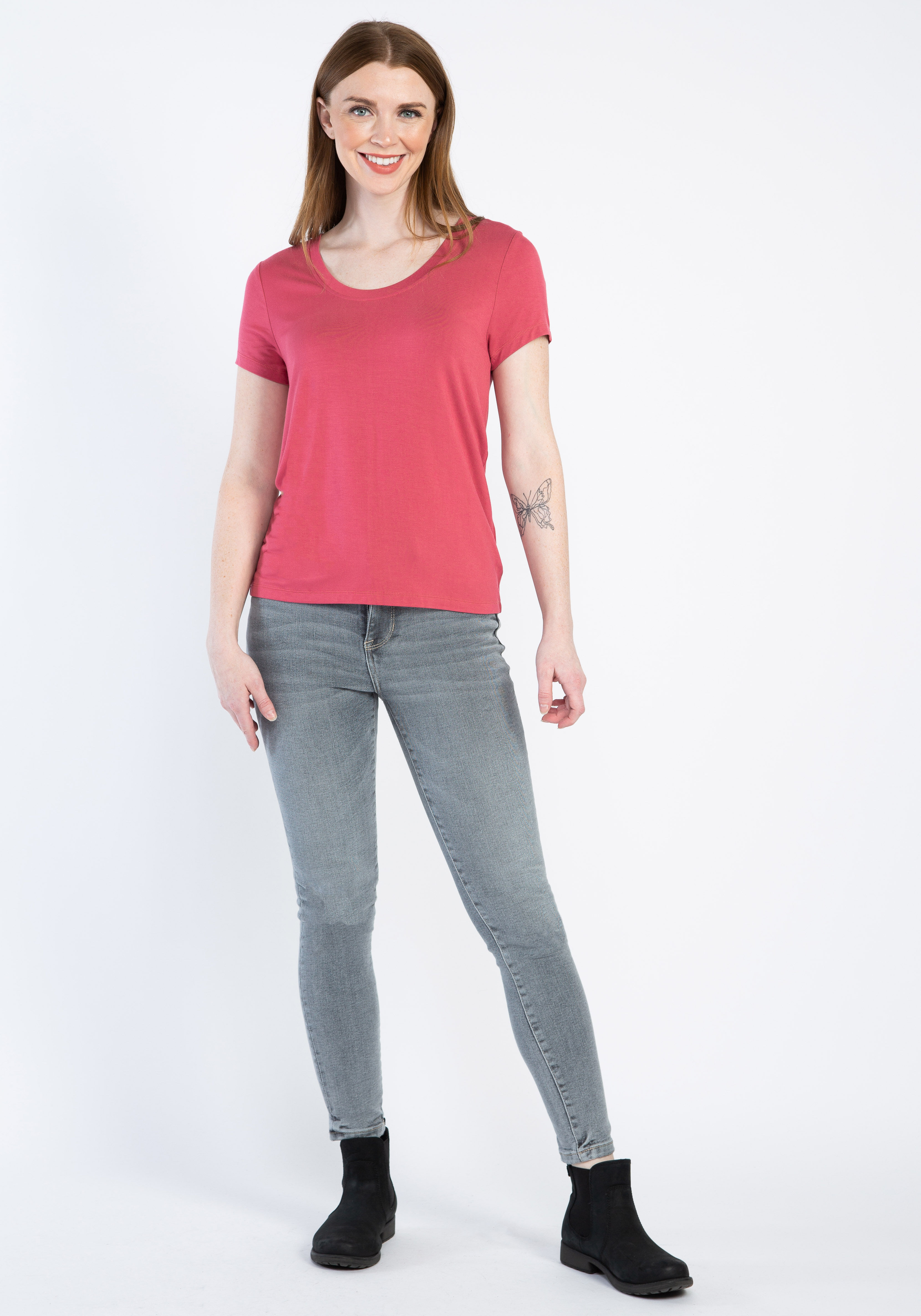 brady basic scoop neck short sleeve tee  Image 3