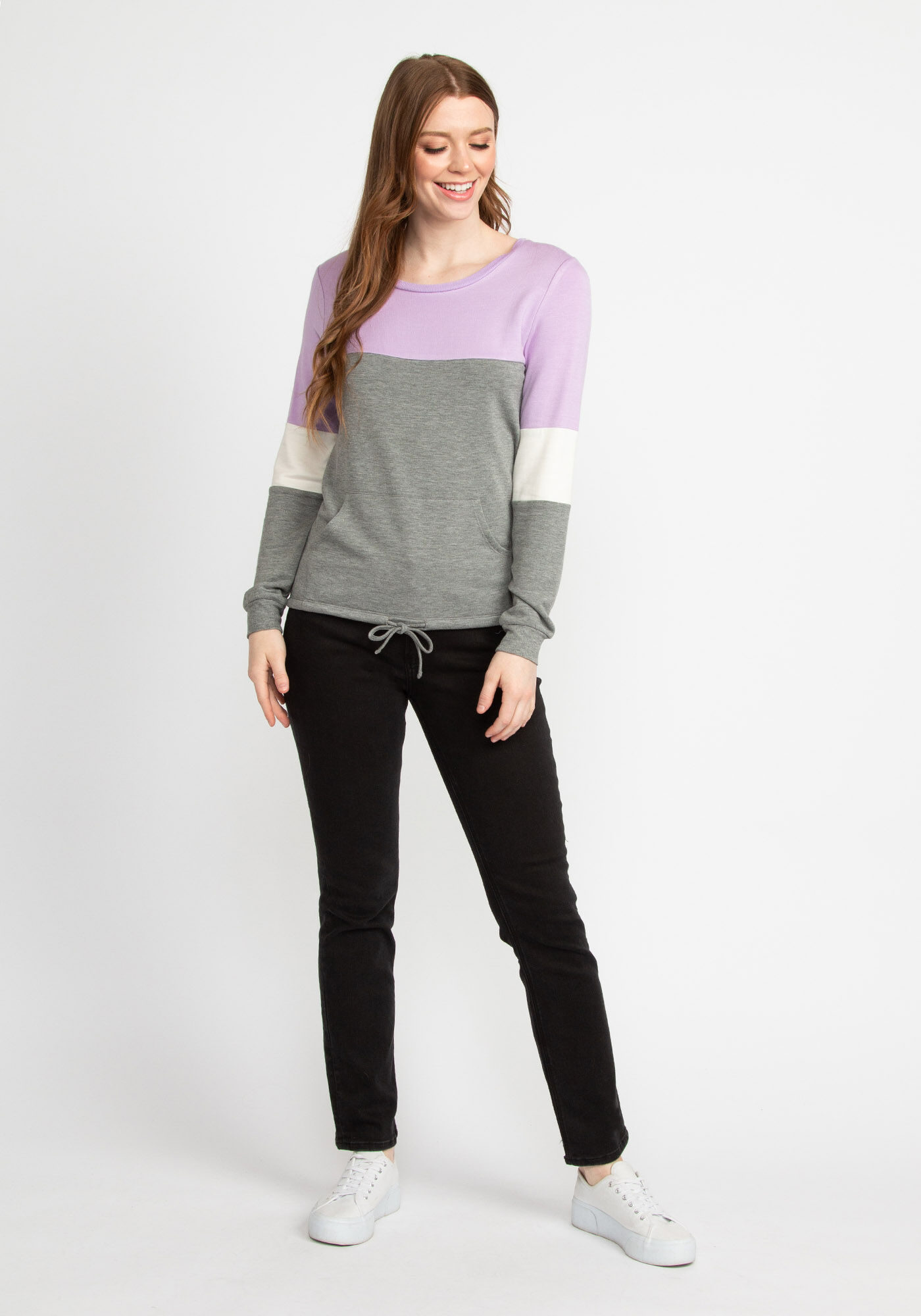 laurie color block sweatshirt Image 3