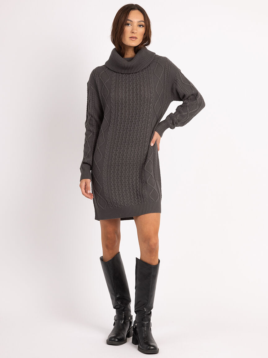 jordana cowl neck knee length dress Image 1