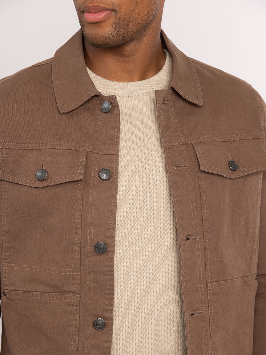 christopher plaid lined trucker jacket Image 4