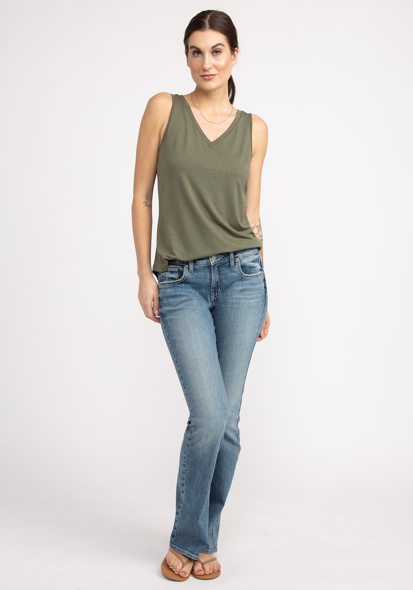 tammi double v-neck tank top Image 3