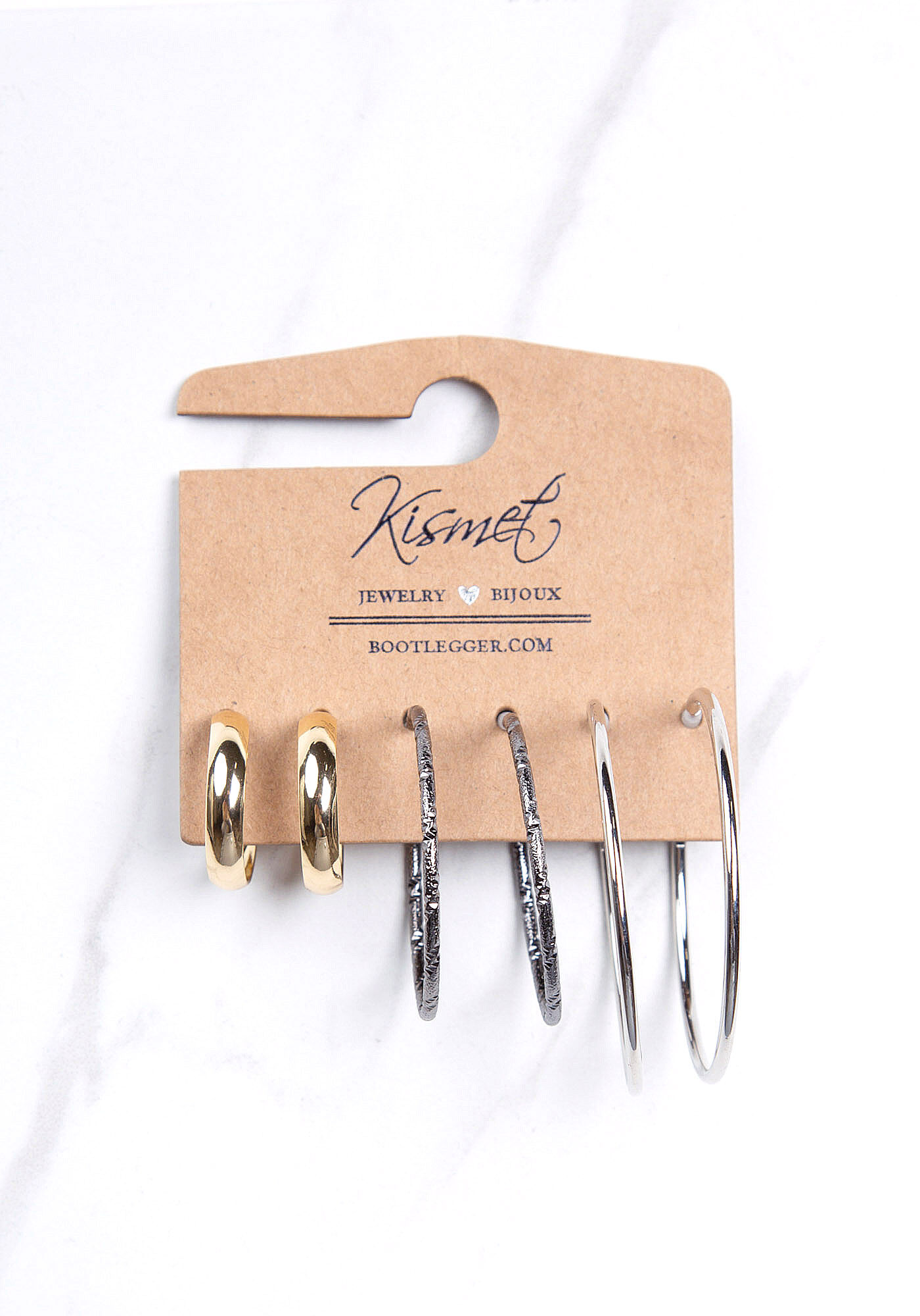 3 pack hoop earrings Image 1