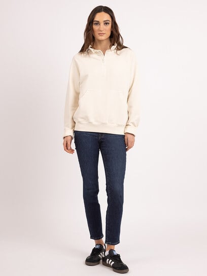 welma mock neck 1/4 zip sweatshirt welma mock neck 1/4 zip sweatshirt