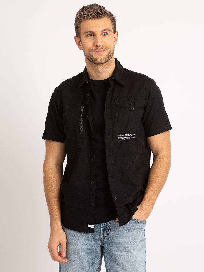Short Sleeve Button Up Shirt Image 1