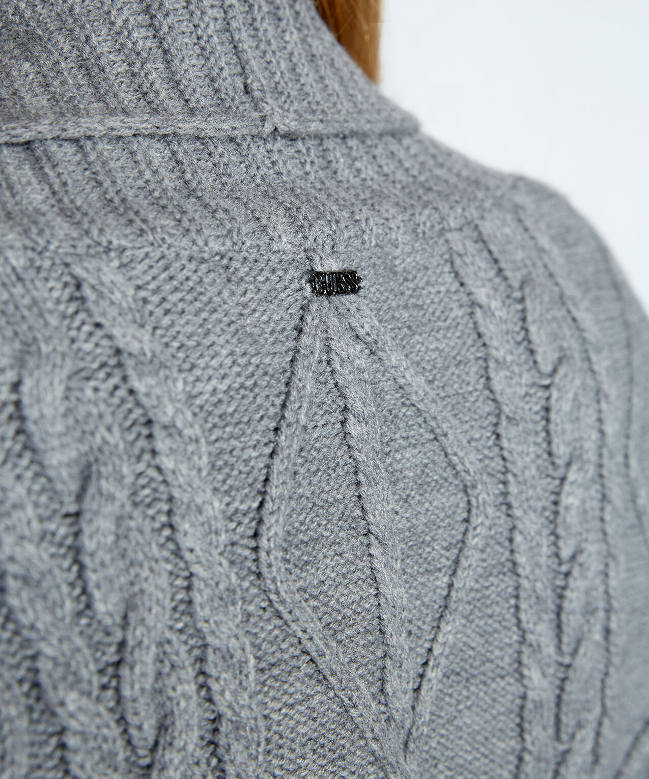 W1BR45Z2WX0 cable stitch open front duster cardigan Image 4