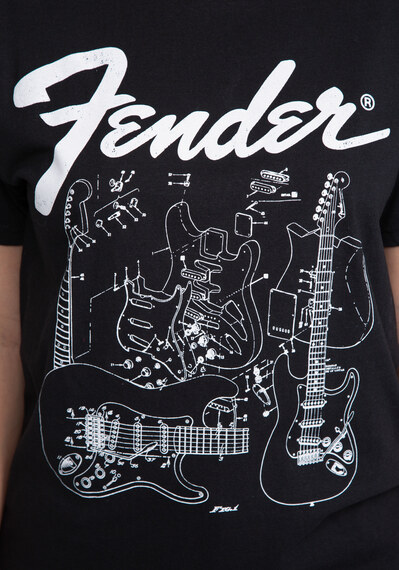 fender blueprints vintage t-shirt Image 6
