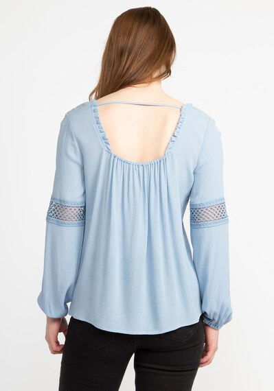 maggie square neck lace trimmed blouse Image 2
