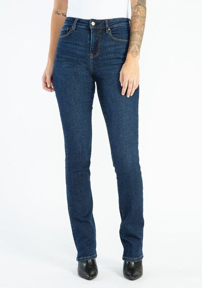 high rise slim bootcut jeans Image 1