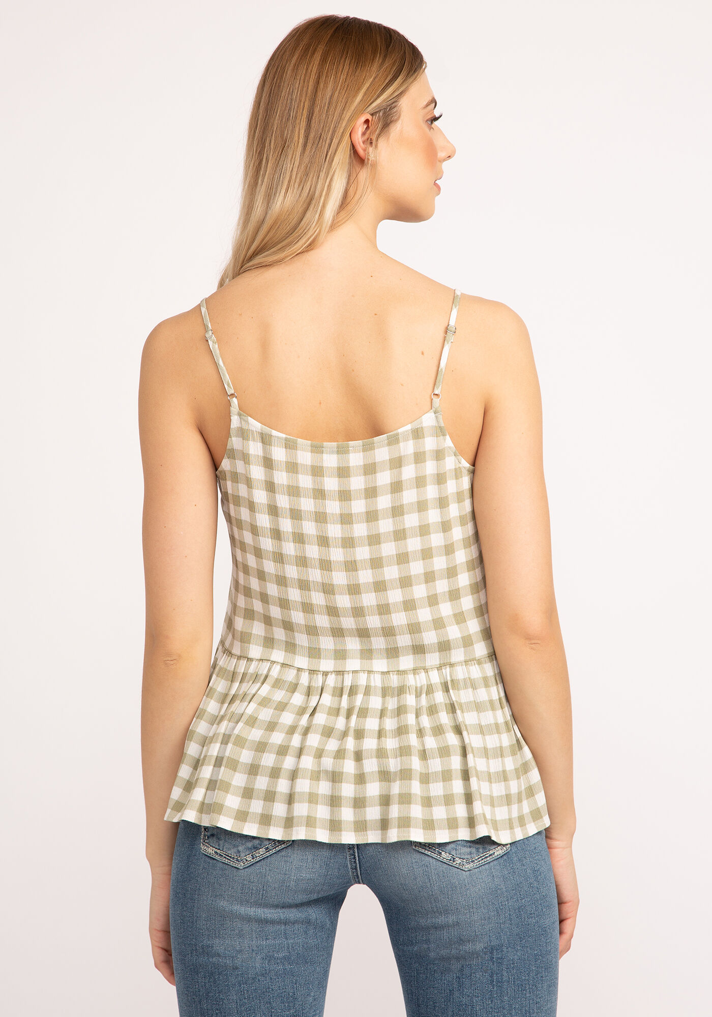 ophelia strappy peplum tank Image 3