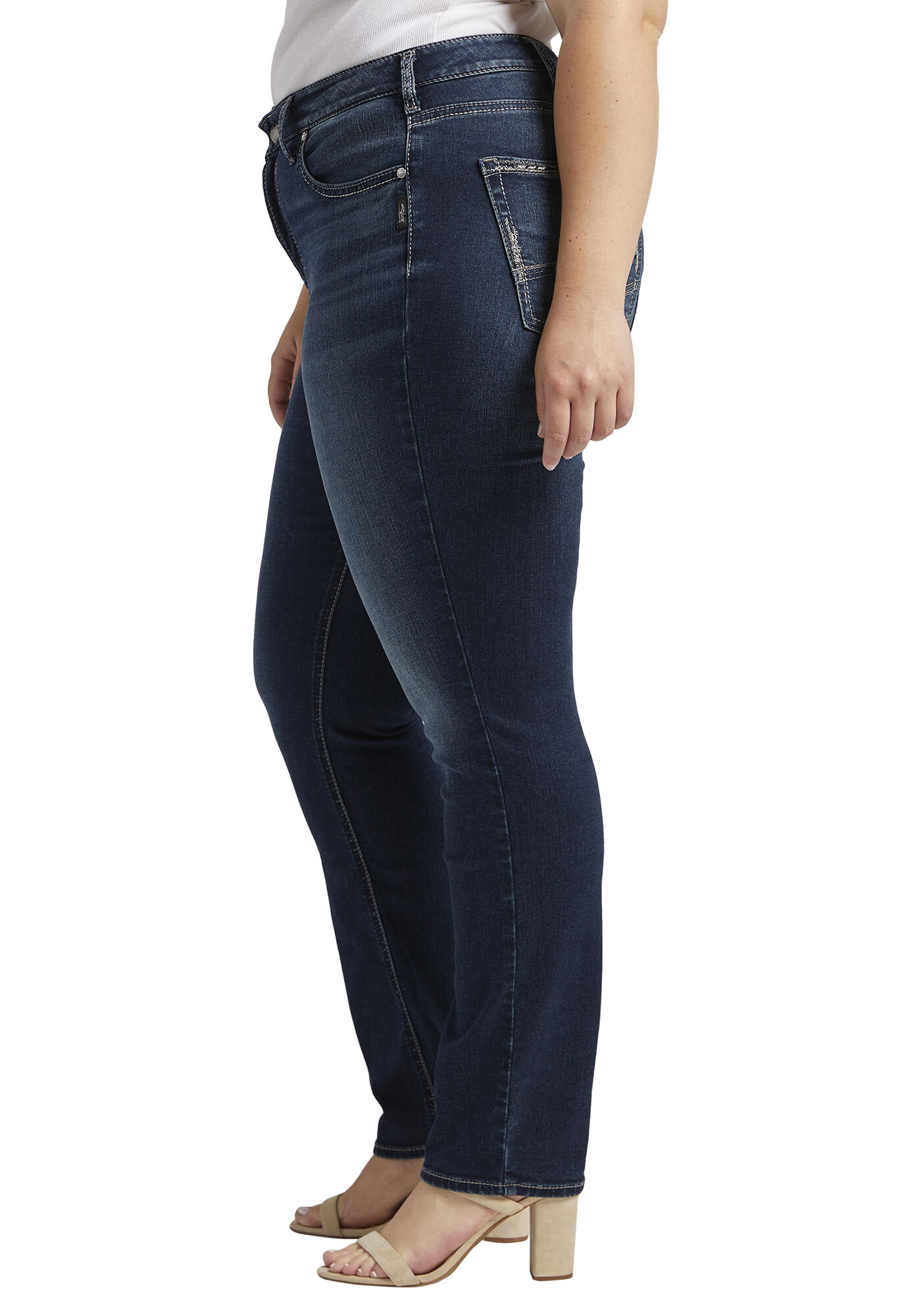 WB high rise avery straight leg jeans Image 3