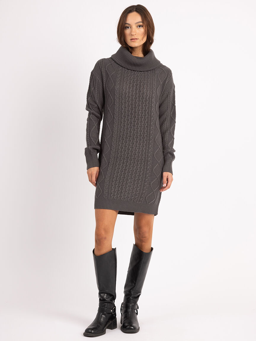 jordana cowl neck knee length dress Image 4