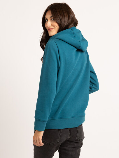 ainsley color block hooded popover