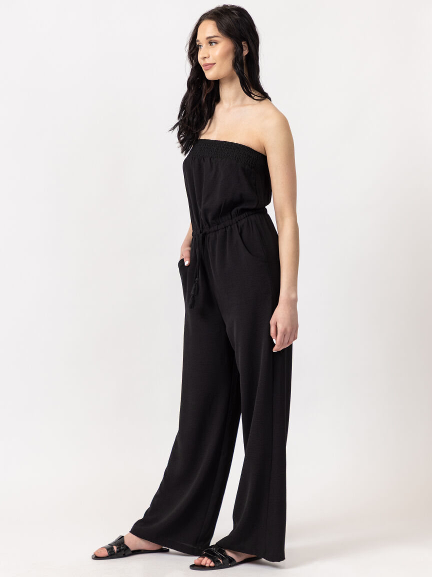 sleeveless tube top jumpsuit Image 2