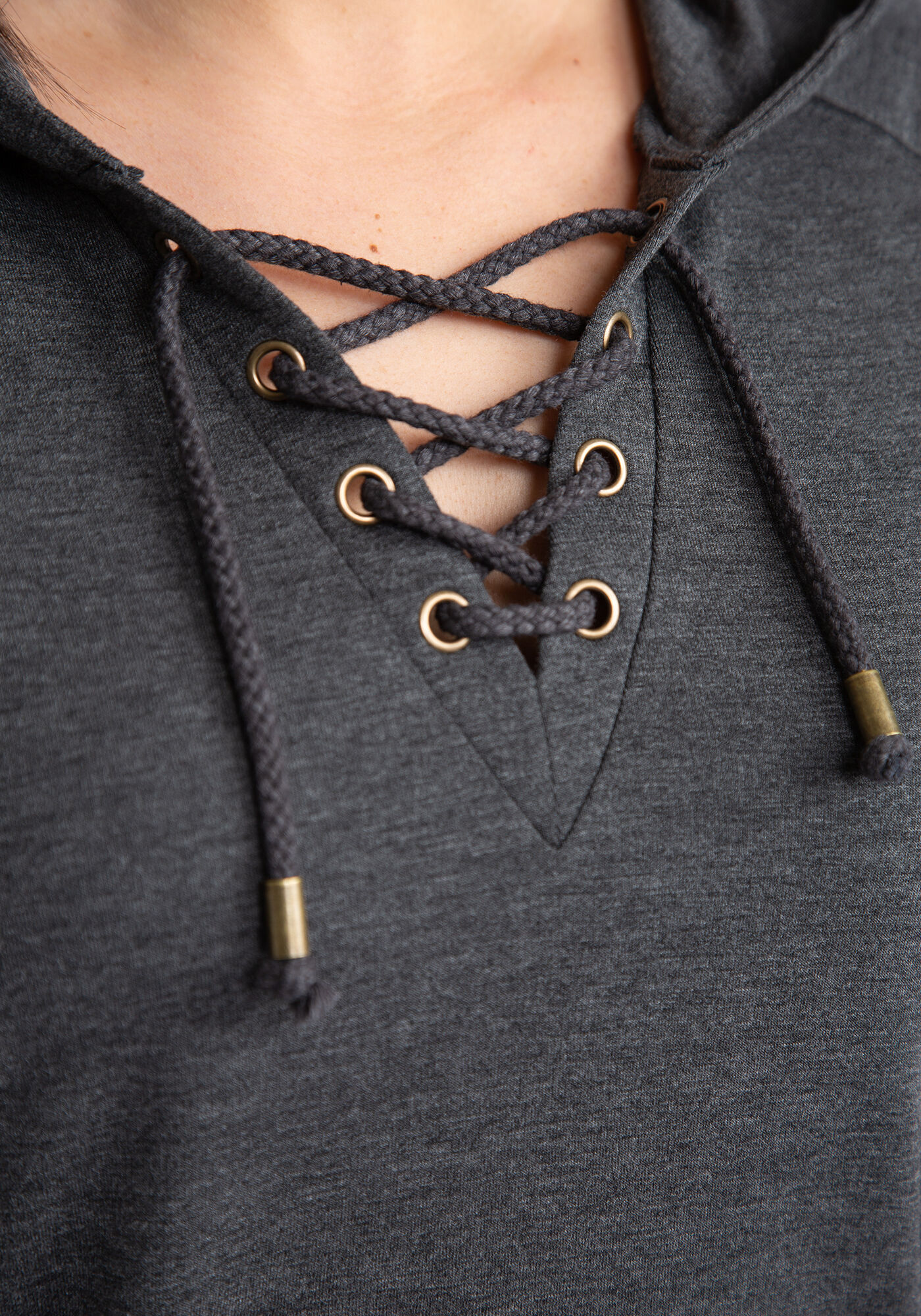julien lace up hooded popover Image 5