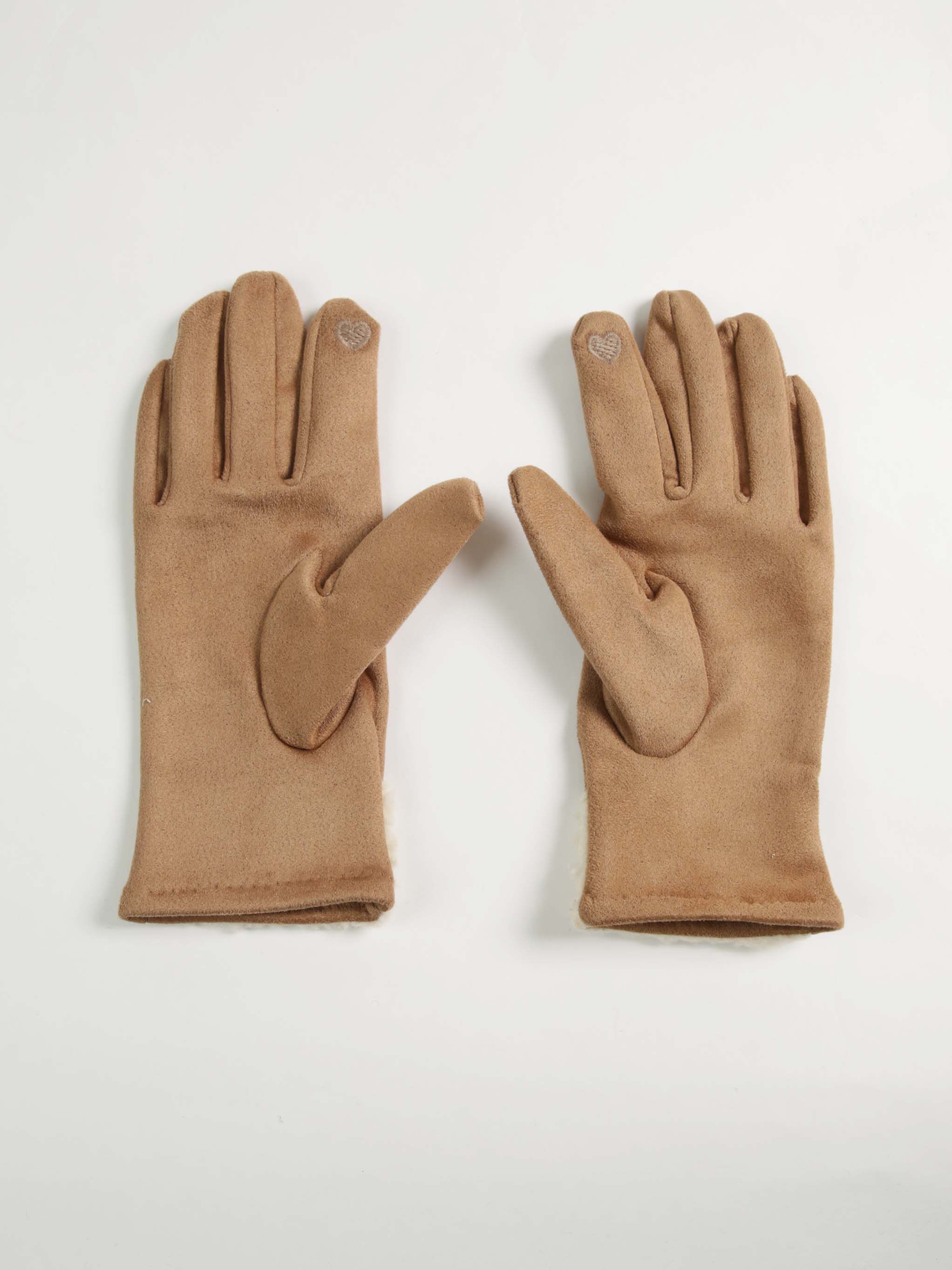 women's faux suede gloves Image 2