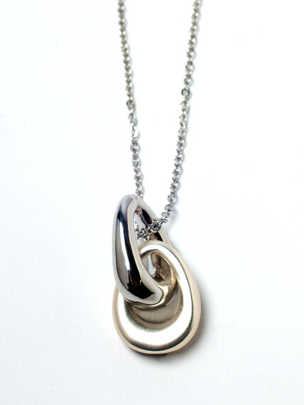 long double loop pendant necklace Image 2