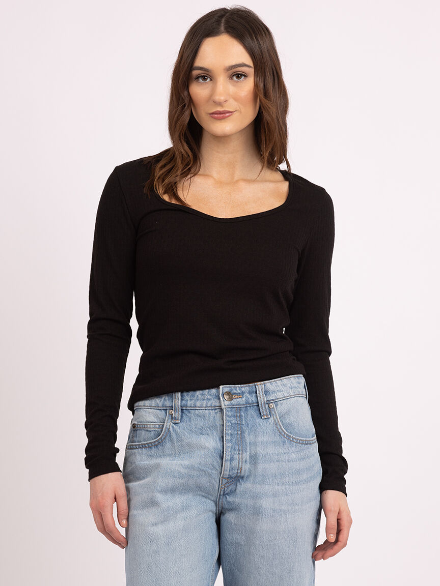 anika sweetheart neck top Image 1