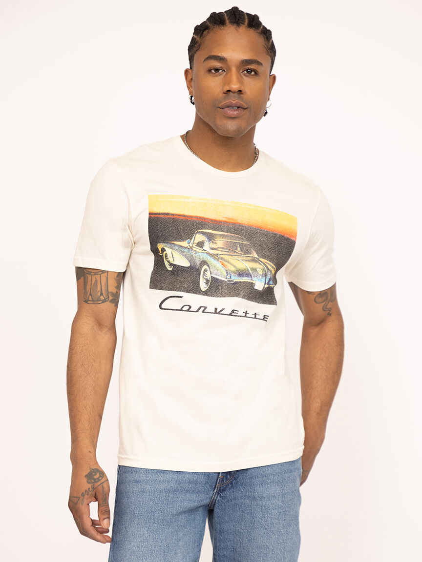unisex corvette vintage graphic tee
