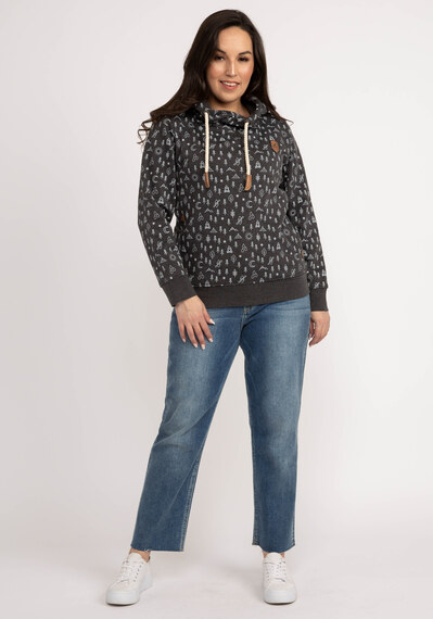 ainsley print hooded popover Image 3
