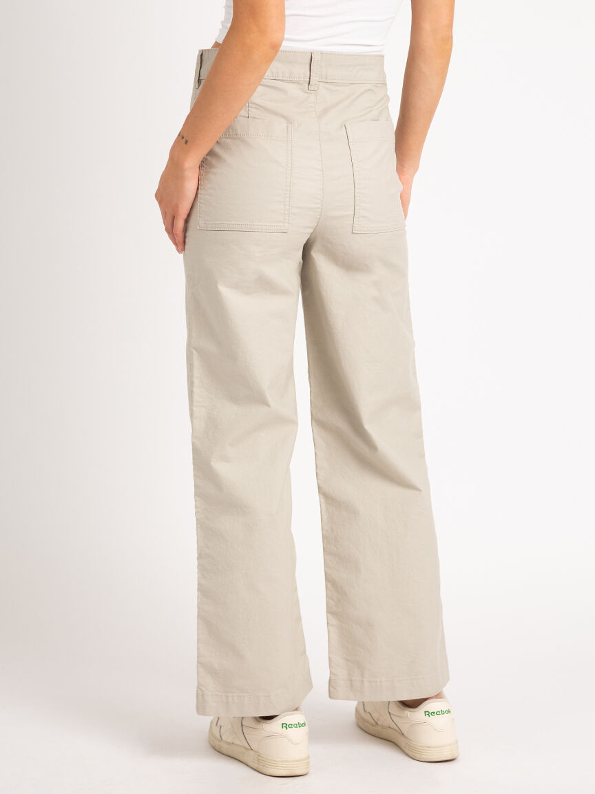 Vesper High Rise Wide Leg Chino Image 4