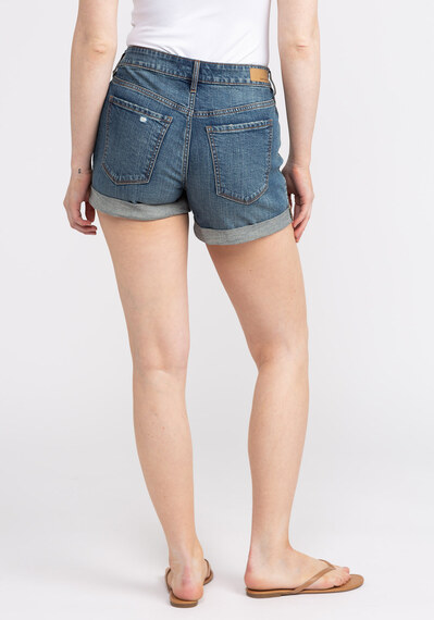 mid rise boyfriend shorts Image 2