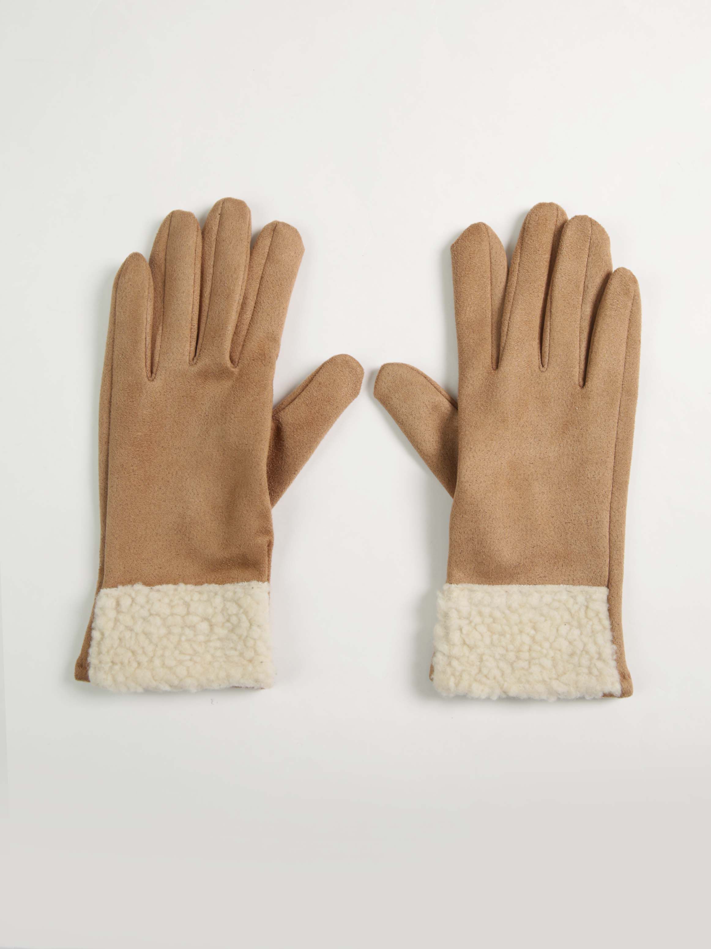 women's faux suede gloves Image 1
