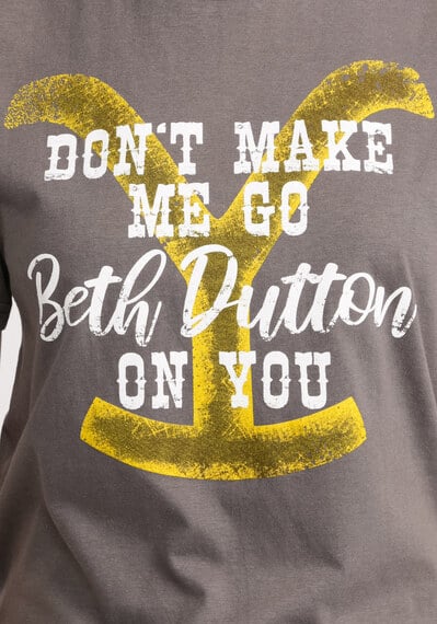 don't make go beth dutton on you graphic t-shirt Image 6