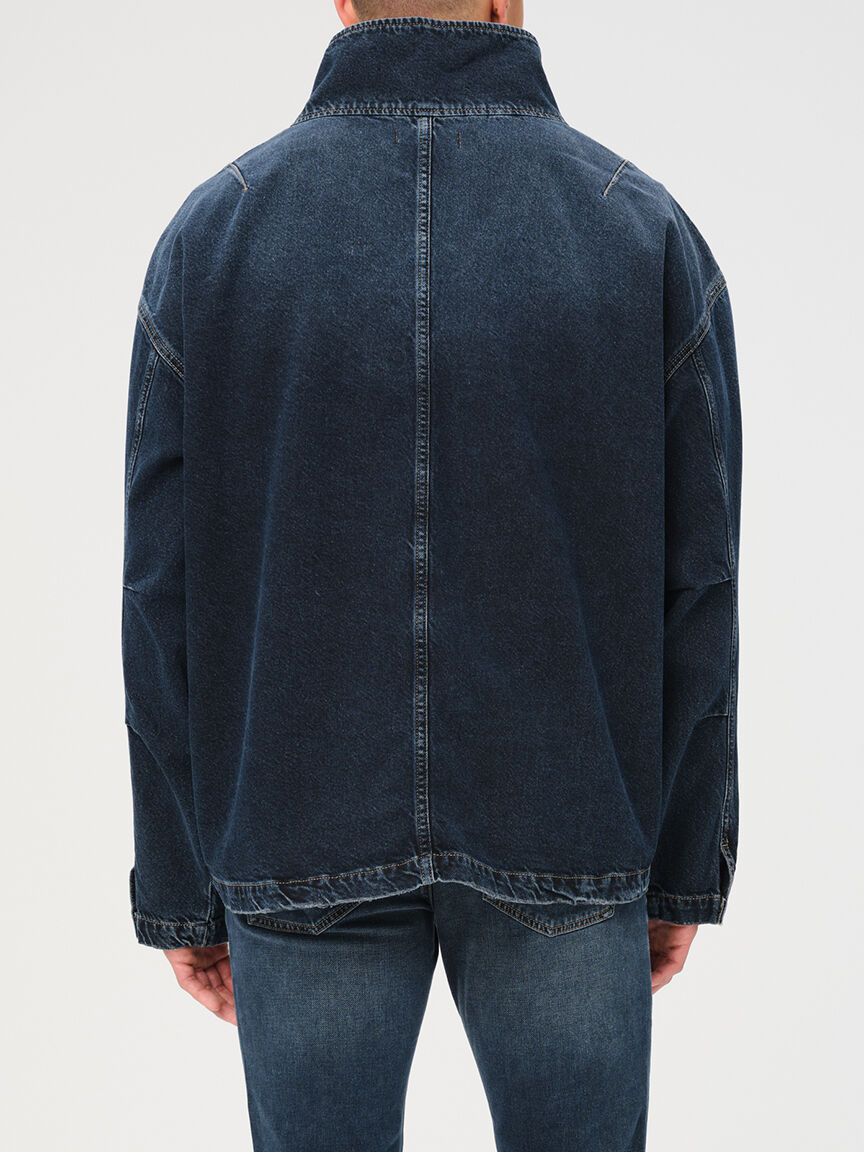 MRY denim pullover windbreaker